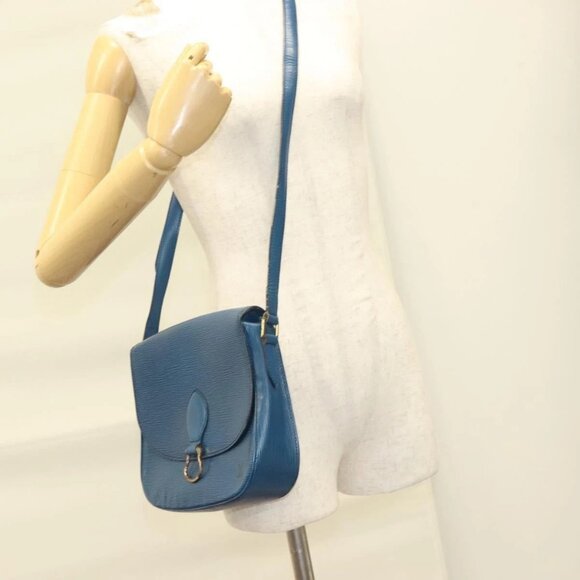 LOUIS VUITTON Epi Saint Cloud GM Shoulder Bag Toledo Blue - Picture 1 of 16